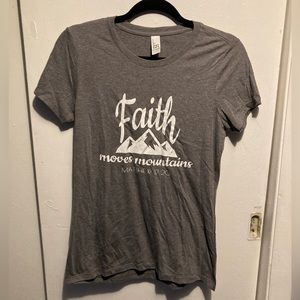 Faith Moves Mountains Shirt S